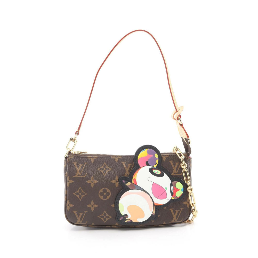 Louis Vuitton LV TM Pochette Accessoires Monogram Panda Handbag Canvas Leather